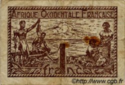 1 Franc AFRIQUE OCCIDENTALE FRANÇAISE (1895-1958)  1944 P.34a TB