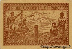 1 Franc AFRIQUE OCCIDENTALE FRANÇAISE (1895-1958)  1944 P.34b TTB