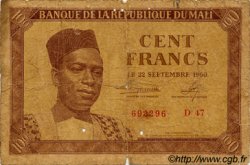 100 Francs MALI  1960 P.02 AB