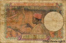 5 Francs AFRIQUE ÉQUATORIALE FRANÇAISE Brazzaville 1941 P.06a B