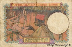 5 Francs AFRIQUE ÉQUATORIALE FRANÇAISE Brazzaville 1941 P.06a TB
