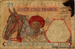25 Francs AFRIQUE ÉQUATORIALE FRANÇAISE Brazzaville 1941 P.07a AB