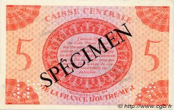 5 Francs Spécimen AFRIQUE ÉQUATORIALE FRANÇAISE  1943 P.15as SUP