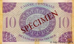 10 Francs Spécimen AFRIQUE ÉQUATORIALE FRANÇAISE  1943 P.16as TTB+