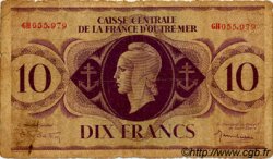 10 Francs AFRIQUE ÉQUATORIALE FRANÇAISE  1943 P.16b B+