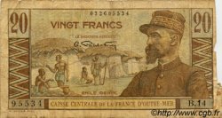 20 Francs Émile Gentil AFRIQUE ÉQUATORIALE FRANÇAISE  1946 P.22 B