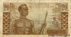 20 Francs Émile Gentil AFRIQUE ÉQUATORIALE FRANÇAISE  1946 P.22 TB
