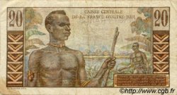 20 Francs Émile Gentil AFRIQUE ÉQUATORIALE FRANÇAISE  1946 P.22 TTB
