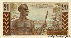 20 Francs Émile Gentil AFRIQUE ÉQUATORIALE FRANÇAISE  1957 P.30 pr.SPL