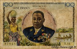 100 Francs AFRIQUE ÉQUATORIALE FRANÇAISE  1957 P.32 B+