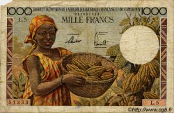 1000 Francs AFRIQUE ÉQUATORIALE FRANÇAISE  1957 P.34 B