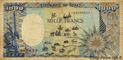 1000 Francs TCHAD  1985 P.10Aa pr.TB