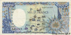 1000 Francs TCHAD  1988 P.10Aa TTB