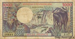 1000 Francs CENTRAFRIQUE  1981 P.10 pr.TB
