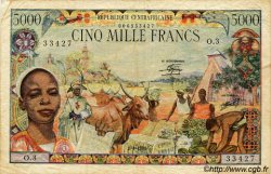 5000 Francs CENTRAFRIQUE  1980 P.11 TB+
