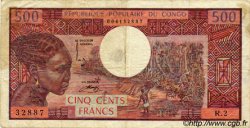 500 Francs CONGO  1974 P.02a TB à TTB