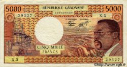 5000 Francs GABON  1978 P.04c TTB
