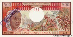 500 Francs Spécimen GABON  1978 P.02bs pr.NEUF