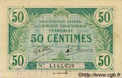 50 Centimes AFRIQUE ÉQUATORIALE FRANÇAISE  1917 P.01a SUP
