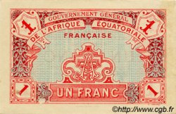 1 Franc AFRIQUE ÉQUATORIALE FRANÇAISE  1917 P.02a SUP+