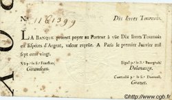 10 Livres Tournois typographié FRANCE  1720 Laf.089 TTB