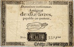 10 Livres FRANCE  1792 Laf.161a TB