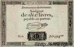 10 Livres FRANCE  1792 Laf.161b TB