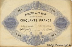 50 Francs 1868, indices noirs FRANCE  1882 F.A38.12 pr.TTB