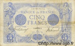 5 Francs BLEU FRANCE  1915 F.02.30 TTB