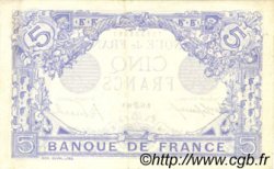 5 Francs BLEU FRANCE  1916 F.02.40 SUP+