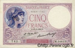 5 Francs FEMME CASQUÉE FRANCE  1928 F.03.12 SUP à SPL