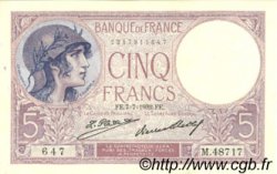 5 Francs FEMME CASQUÉE FRANCE  1932 F.03.16 SUP+