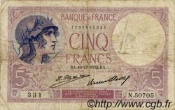 5 Francs FEMME CASQUÉE FRANCE  1932 F.03.16 pr.TB