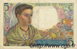 5 Francs BERGER FRANCE  1943 F.05.02 TTB+