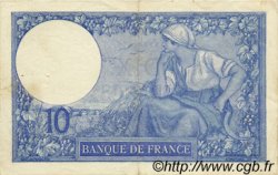 10 Francs MINERVE FRANCE  1916 F.06.01 TTB à SUP