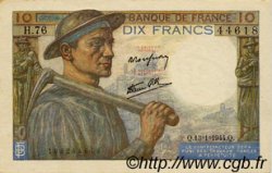 10 Francs MINEUR FRANCE  1944 F.08.10 SPL