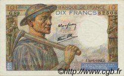 10 Francs MINEUR FRANCE  1944 F.08.12 SPL+