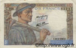 10 Francs MINEUR FRANCE  1946 F.08.15 TTB