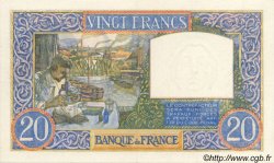 20 Francs TRAVAIL ET SCIENCE FRANCE  1941 F.12.14 SUP+