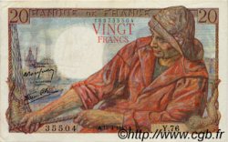 20 Francs PÊCHEUR FRANCE  1943 F.13.06 SUP