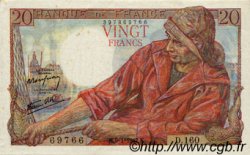 20 Francs PÊCHEUR FRANCE  1947 F.13.11 SPL