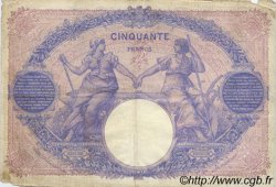 50 Francs BLEU ET ROSE FRANCE  1911 F.14.24 pr.TB