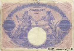 50 Francs BLEU ET ROSE FRANCE  1912 F.14.25 pr.TB
