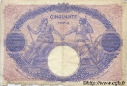 50 Francs BLEU ET ROSE FRANCE  1914 F.14.27 pr.TB
