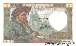 50 Francs JACQUES CŒUR FRANCE  1942 F.19.18 pr.NEUF