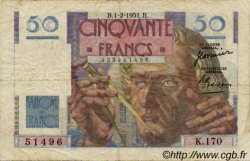50 Francs LE VERRIER FRANCE  1946 F.20 TB