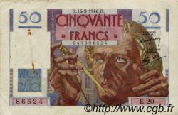 50 Francs LE VERRIER FRANCE  1946 F.20.04 pr.TTB