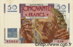 50 Francs LE VERRIER FRANCE  1947 F.20.09 TTB+