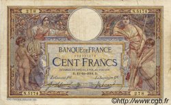100 Francs LUC OLIVIER MERSON sans LOM FRANCE  1918 F.23.10 TB