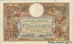 100 Francs LUC OLIVIER MERSON grands cartouches FRANCE  1932 F.24.11 TB à TTB